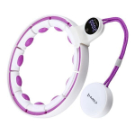 Gimnastikos lanko Hula Hop komplektas HMS HHM17, 43 cm, baltas/violetinis