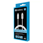 SANDBERG USB-C&gtC USB4 240W+40Gbps 1M USB-C Kabelis