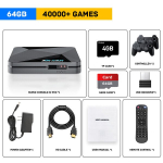 Super Console X2 Pro Game Box Retro vaizdo žaidimų konsolės TV Box 60000 vaizdo žaidimai, skirti ARCADE/MAME/DC/SS su žaidimų pulteliais