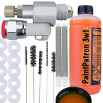 Komplektas Rosfix CleanShot &ndash; Vožtuvas 248 bar, Valymo rinkinys, 2x 60 mesh filtras, 1L skystis