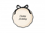 Popierinės lėk&scaron;tės ''happy birthday'' su lankeliu, 24cm/6 vnt