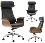 PASUKAMA KĖDĖ &bdquo;FRODO&ldquo; RIE&Scaron;UTMEDŽIO RIE&Scaron;UTAS, JUODA ODA