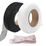 Sodo įrankiai, 2 pakuotės &bdquo;Wonder Web&ldquo; apsiuvimo juosta &ndash; nereikia siūti i&scaron;lyginamos audinio sujungimo juostos (juodai balta)