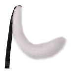 Karnavaliniai kostiumai, Dirbtinio kailio uodega Helovino vakarėliui Kostiumų aksesuarai Pliu&scaron;inė lapės vilko uodega, balta