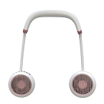 Fans,Hand Free Neck Fan, Rechargeable Mini USB Personal Fan, Headphone Design Wearable Neckband Fan with 360&deg; Rotation,White