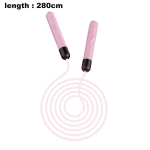 Jumping ropes,Jump Rope with LED Light, Length Adjustable, Portable Interesting for Workout Fitness Gift and Fun,pink