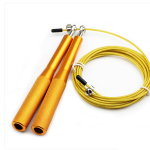 Jumping ropes,Boxing Jump Rope for Fitness and Cardio Training - Handle and Smooth Rotation for Easy Jump Rope,gold