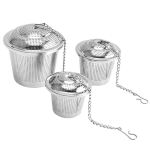 Coffee pots, teapots,3pc Stainless Steel Tea Infusers - Micro Perforated Mesh Strainers for Loose Leaf Tea & Herbs,