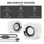 Audio speakers,Computer Speakers, PC Powered Speakers USB Speaker Monitor Speakers for Desktop Computer/PC/Laptop Gaming Speaker,White