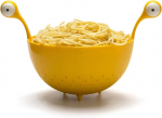 Kitchen tools,Spaghetti Strainer, Food Strainer Strainers, Fruit Vegetable Basket Kitchen Sink, Lovely Handle for Spaghetti (Yellow),