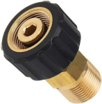 (2 pakuotės)Slėginės plovimo jungiamosios detalės, M22 x 15 mm įki&scaron;tos iki M22 x 14 mm vyri&scaron;kos sparčiojo prijungimo auk&scaron;to slėgio plovimo adapterio dalys