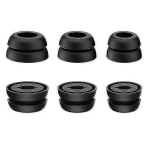 3 poros silikoninių ausinių, skirtų "Samsung Galaxy Buds Pro" ausinėms, juodos - JV