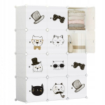 Modulinė spinta didelė vaiki&scaron;ka spinta spalvinga xxl fėja katė