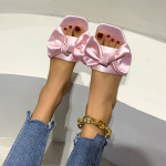 41Pink-2025 Naujos Raudonos Vestuvinės &Scaron;lepetės Moteri&scaron;kos Sandalai Vasariniai Batai Moteri&scaron;ki Satino Mink&scaron;to Pado Pamergių &Scaron;lepetės Vienspalvės Moteri&scaron;kos Sandalai, 41