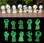 5/10 VNT Atsitiktinė Kodama medžio dvasia Princesė Mini veiksmo figūrėlė &Scaron;vytėjimas tamsoje &Scaron;viečiančios elfų medžio lėlės Animacinių filmų figūrėlės Mini žaislai