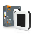 Lauko &scaron;viestuvas LED 15W, IP65 Videx, juoda+balta