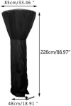 Hetang Yuese Lauko terasos &scaron;ildytuvo dangtis 226 x 85 x 48 cm / 88,98 x 33,46 x 18,9 colio, apvalus kiemo &scaron;ildytuvo dangtis, skirtas dujiniam kiemo &scaron;ildytuvui, kiemo &scaron;ildytuvo dangtis, lauko dujinis &scaron;ildytuvas