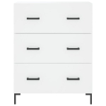 &Scaron;oninė spintelė，Komoda，indauja, baltos spalvos, 69,5x34x90cm, apdirbta mediena CFE68017