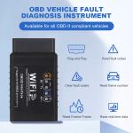 327 Elms V1.5 WIFI OBD2 skaitytuvas WIFI Auto ODB2 ELM327 V1.5 WIFI skirta Android/IOS OBD 2 OBD2 automatinė diagnostikos įranga