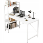 Kompiuterio stalas Palėpės stalas Baltas modernus su knygų spinta Žaidimų stalas
