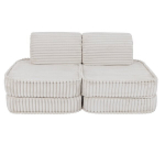 Churros modulinė sofa basic, cukraus vatos balta