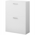 Batų spintelė balta tualetinis staliukas palėpės komoda modernus 60 cm