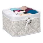 Sulankstomas krep&scaron;ys 20x31x31cm., pilkos/baltos spalvos