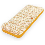 Baseinas čiužinys - BESTWAY - Comfort Plush Deluxe - 169x77,5x30,5 cm - Oranžinė/Balta - Pučiamos