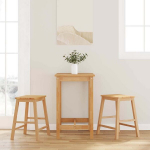 Baro kėdės 2 vnt medžio masyvo guma