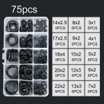 75/200 vnt. Nitrilo Guminės Sandarinimo Tarpinės Rinkinys, 75 vnt. O žiedas su dėžute