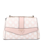 GUESS &scaron;viesiai rudas baltas moterų petinis mai&scaron;as - Dorys Convertible Xbody Flap Bag smėlio logotipas 293257