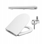 Tualeto sėdynė, skirta ROCA NEXO/GAP ROUND/MERIDIAN/HEBE laisvai pastatomam HARDBOND klozetui