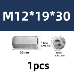 Nerūdijančio plieno &scaron;e&scaron;iakampės veržlės, M12*19*30 (1 vnt.)
