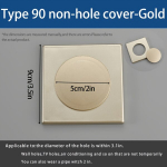 Dekoratyvinis oro kondicionieriaus angos dangtelis,  (90 tipo neakytas) Plug-Gold
