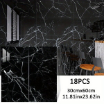 &Scaron;iuolaiki&scaron;ki lipnūs sienų plytelių lipdukai, Juodojo marmuro tekstūra