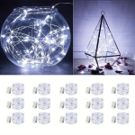 Pasakų lempučių girlianda, Balta (15 vnt.)