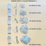 LED nuotraukų klipų girlianda, 3M 30LED+30Clips