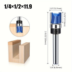 Frezavimo antgalis su guoliu medienai 1/4" kotas, 1vnt 1/4 x 1/2 x 11,9 mm