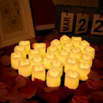 LED žvakės be liepsnos, 12 vnt