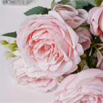 Dirbtinių Rožių LED Girlianda, Rožinė Raudona