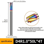 1 vnt Karbido Vidinis R Frezas, 55 Laipsnių Bronzinė Volframo Plieno Danga Kra&scaron;tų Pjovimo Peilis., D4R1.0x50Lx4T