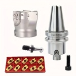 Karbido tekinimo rinkinys: BT40 FMB22-60 laikiklis, BAP400R 40mm freza, 20 APMT1604PDER plok&scaron;telių., 20vnt APMT1604PDER