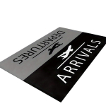 Lėktuvo Logotipo Kilimas, 120 cm x 160 cm / 47,24 colio x 63 colio