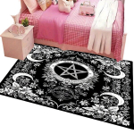 Raganų Pentagramos Kilimas, 120 cm x 160 cm / 47,24 colio x 63 colio