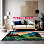 Kūrybingas ra&scaron;tas kilimėlis, 79 * 118 colių / 200 * 300 cm