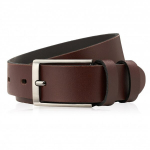 Vyri&scaron;kas 100 cm ilgio rudas džinsinis diržas su sagtimi Paolo Peruzzi PG-03-BRBL-100