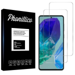 Filmas i&scaron;saugoti stiklą Samsung Galaxy M55 5G [2 vnt. rinkinyje] Ekrano apsaugos stiklas Phonillico