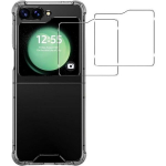 Apsauginis dėklas Samsung Galaxy Z FLIP 6 ir 2 stiklo plėvelės ekranui Phonillico&reg;