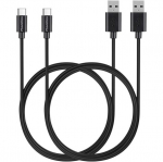 2 vnt. laidų Sennheiser CX 150 BT/CX 3560 BT/CX 400 BT/CX True Wireless - USB-C kabelis Juodas 1 Metras Phonillico