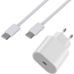 Greitas Įkroviklis 20W + USB-C USB-C 1 metrų laidas iPhone 15 - 15 PLUS - 15 PRO - 15 PRO MAX Phonillico&reg;